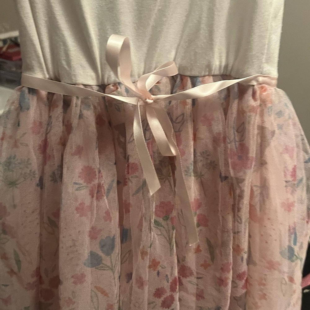 Cute White and Pink Bunny Dress - Picture 4 of 4